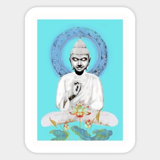 Blue Buddha Sticker